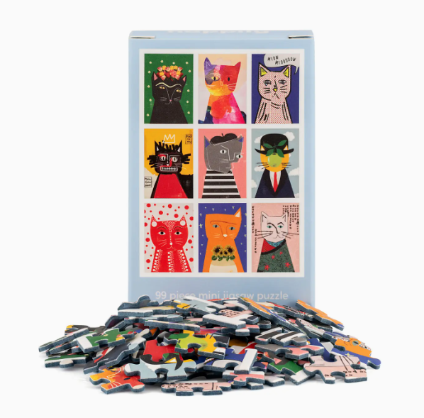 Art Cats - 99 Piece Mini Jigsaw Puzzle