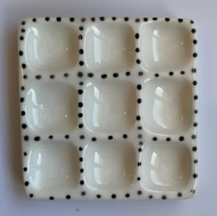 Square Handmade Ceramic Palette