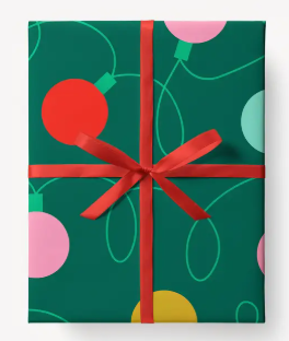 Christmas Lights - Gift Wrap Sheet