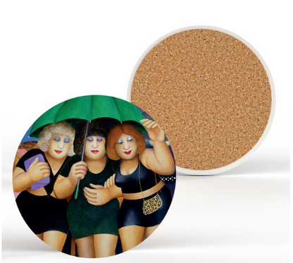 Beryl Cook Round Coaster