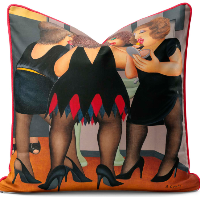 Beryl Cook 45cm Velvet Cushion Covers