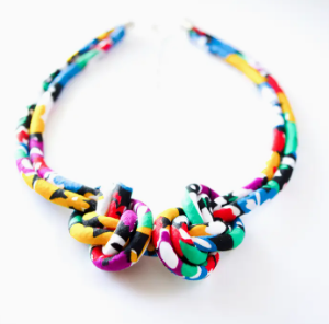 Fabric Knot Necklace