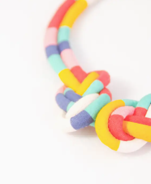 Fabric Knot Necklace
