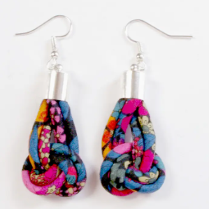Fabric Knot Earrings