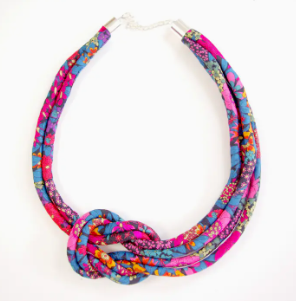 Fabric Knot Necklace