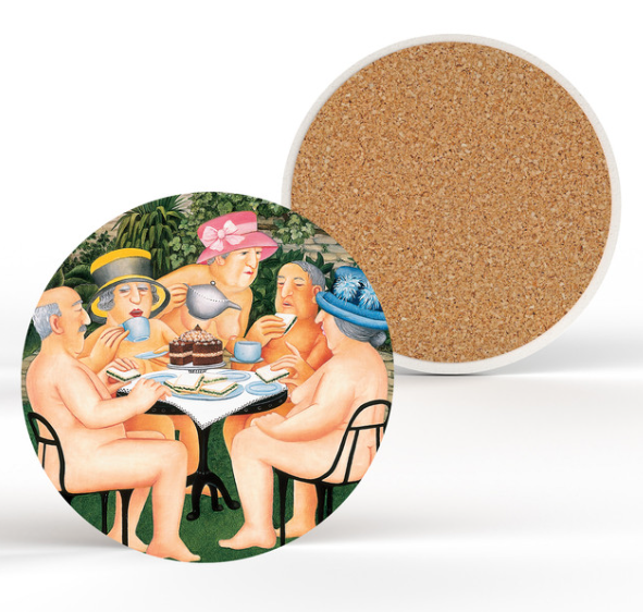 Beryl Cook Round Coaster