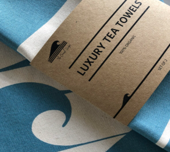 Luxury Organic Tea Towel - Set of 2