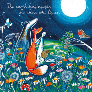 The Earth Has Music For Those Who Listen Greetings Card