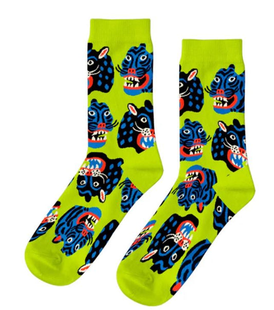 Wild Cat Unisex Socks Small