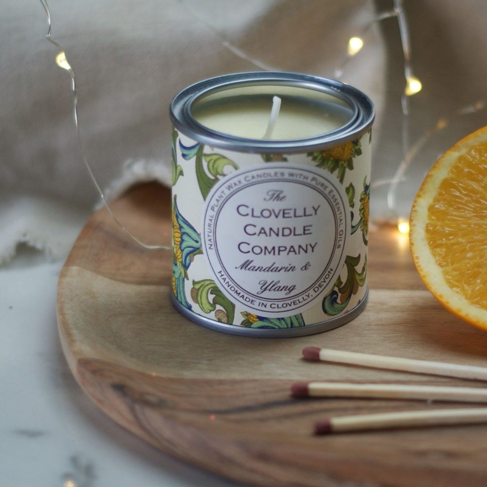 Clovelly Candle Co. Hand Poured Candle in Tin