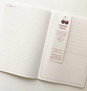 A5 Recycled Cherry Husk Notebook - Red