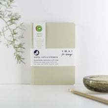 Load image into Gallery viewer, A5 Recycled Kiwi Notebook - Green
