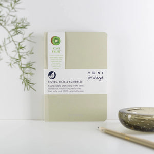 A5 Recycled Kiwi Notebook - Green