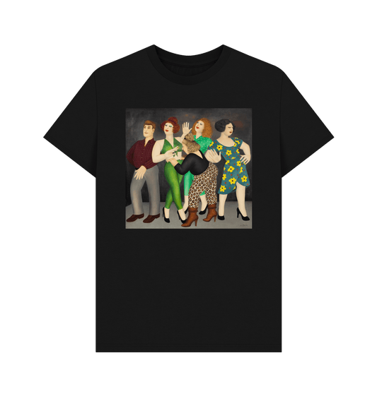 Black Printed T-shirt Front