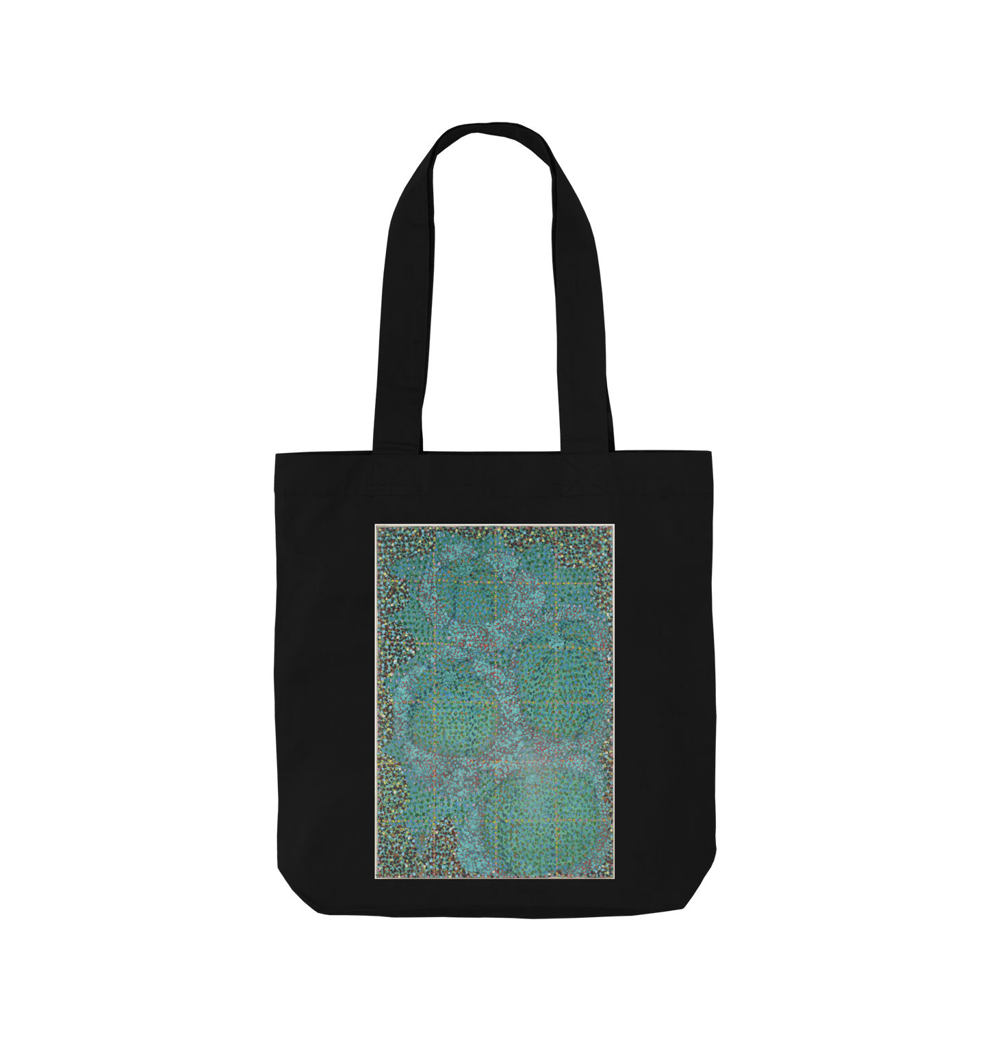 Black Printed Bag Front