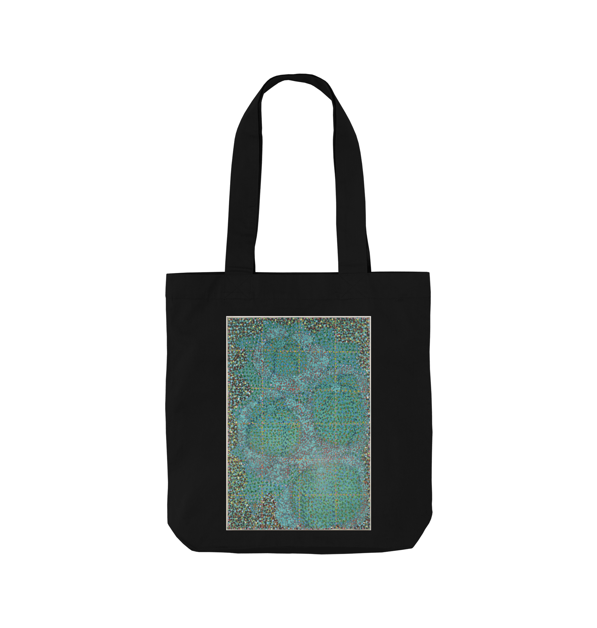 Black Printed Bag Front