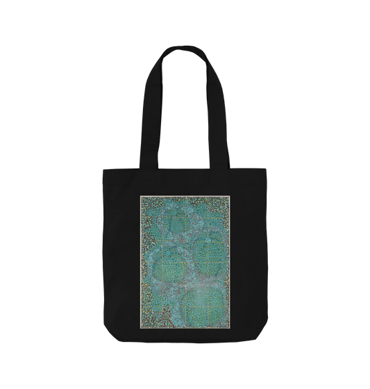 Black Printed Bag Front