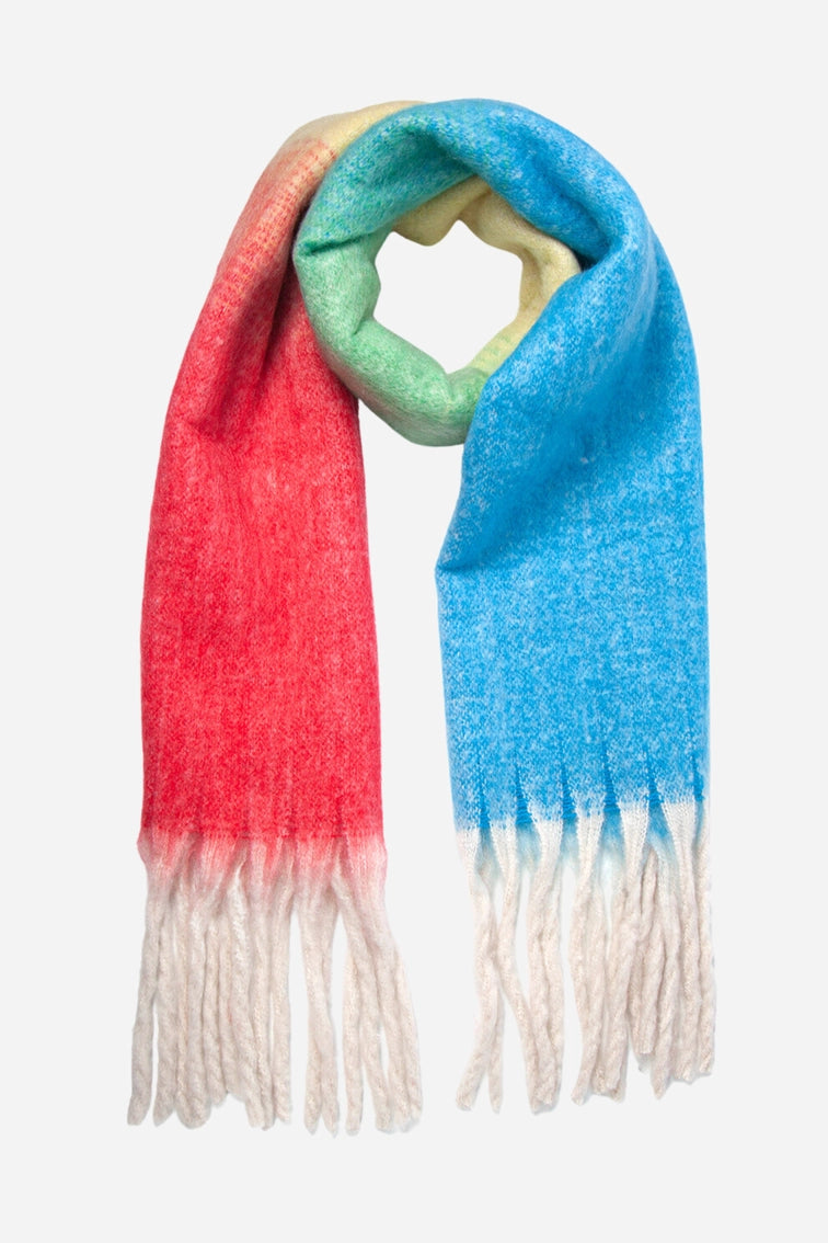 Rainbow Colourblock Heavyweight Scarf