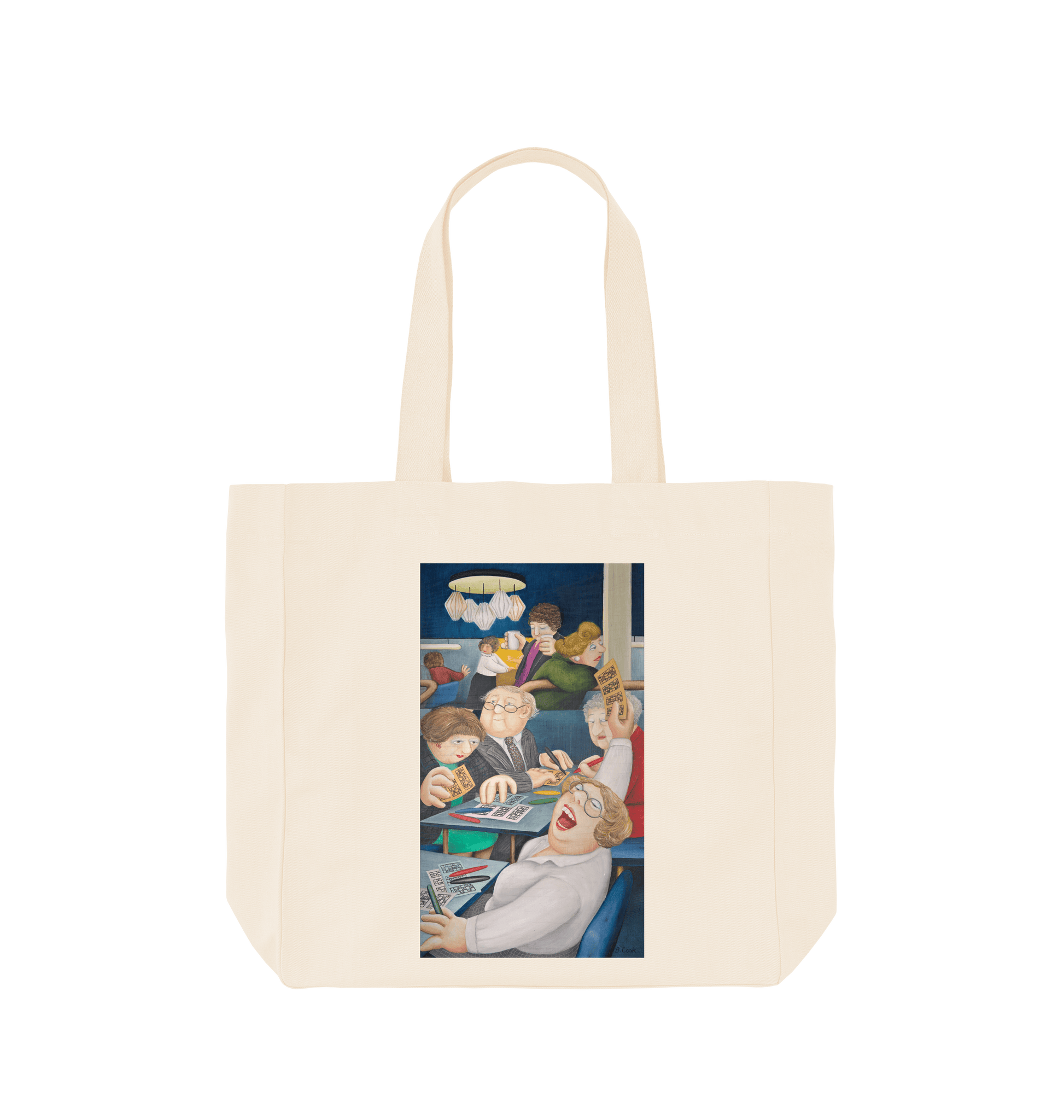Natural Printed Bag Front