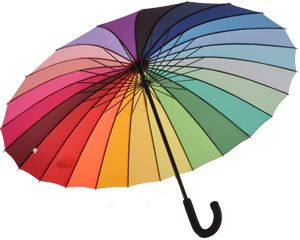 Everyday Rainbow Umbrella with Foam Handle