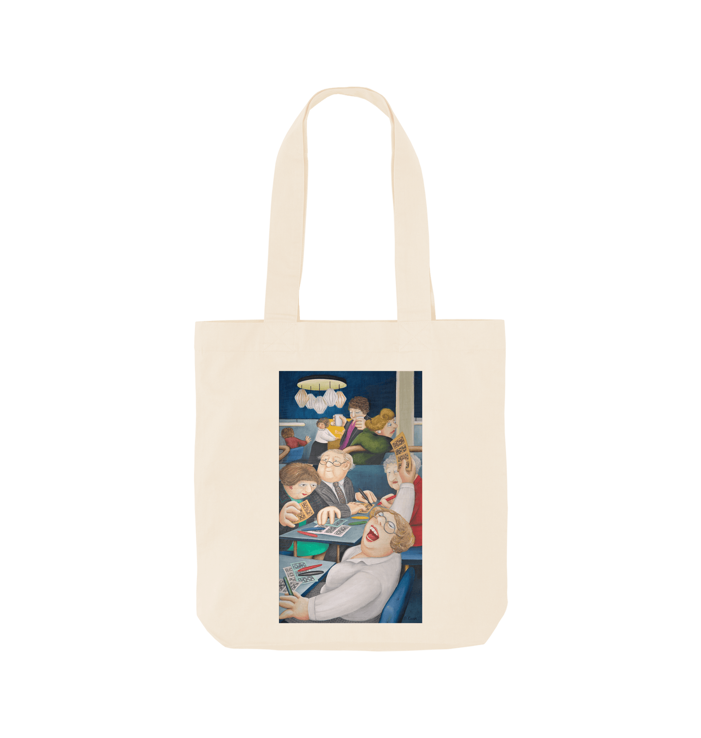 Natural Printed Bag Front