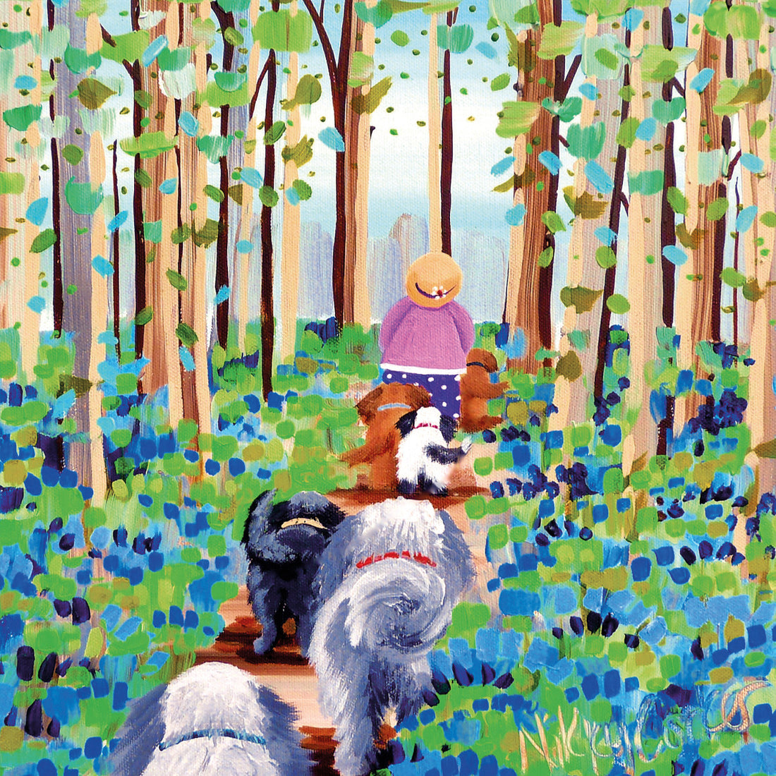 Family Walk Greetings Card – The Box