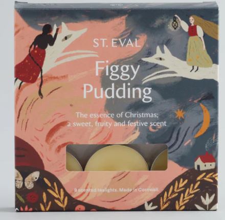 St Eval Figgy Pudding Scented Christmas Tealights