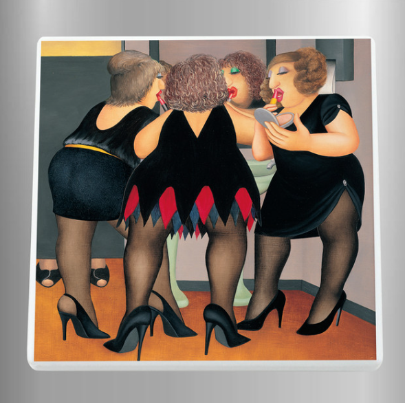 Beryl Cook Ceramic Art Panel Tiles Square 20cm x 20cm