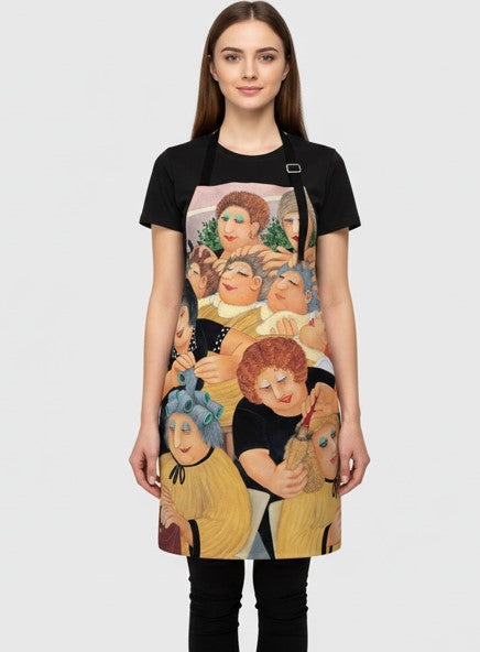 Beryl Cook Apron with Black Straps