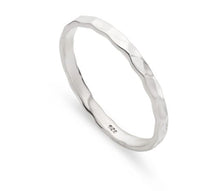 Load image into Gallery viewer, Narrow Hammered Stacking Ring
