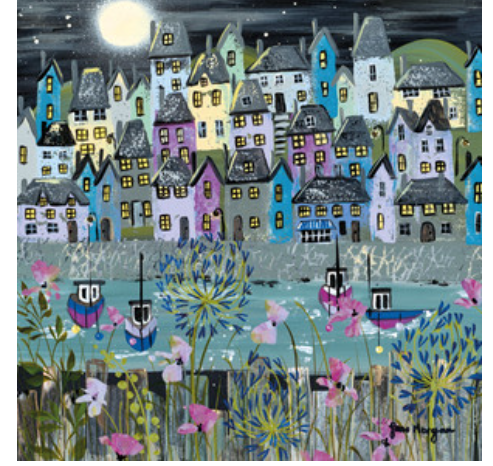 Harbour Lights Greetings Card