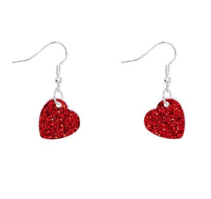 Heart Charm Earrings