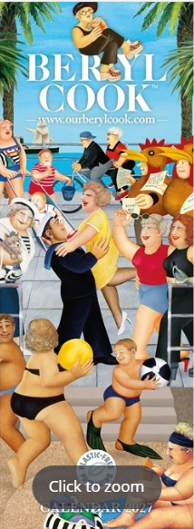 Beryl Cook Slim Calendar 2027