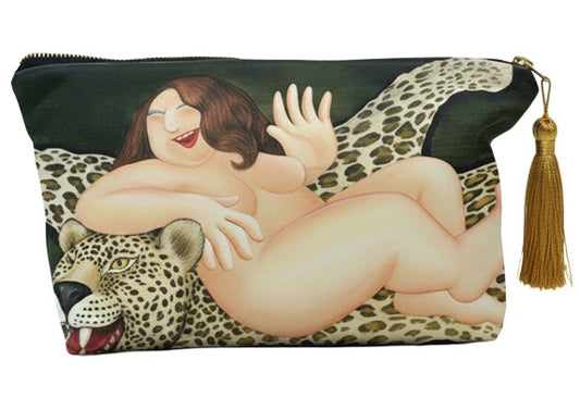 Beryl Cook Velvet Make Up/Toiletry Bag