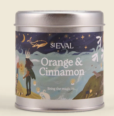 St Eval Orange and Cinnamon Christmas Scented Tin Candle