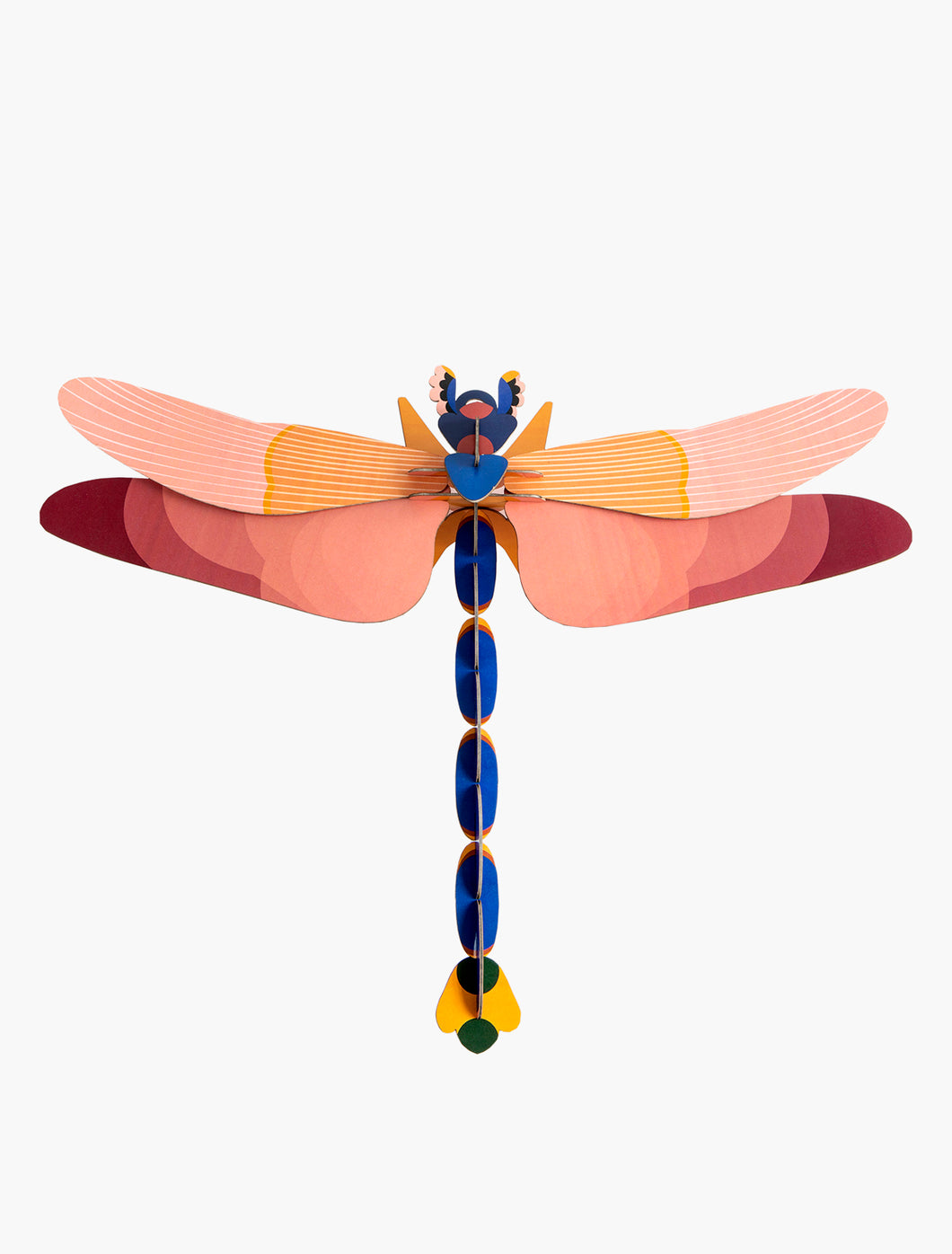 Giant Pink Dragonfly 3D Wall Art