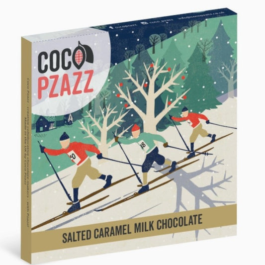 Rocket 68 Christmas Salted Caramel Milk Chocolate Bar 80g