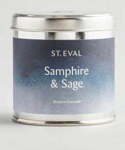 St Eval Coastal Samphire & Sage Tin Candle