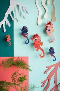 Sea Horses (Pack of 5) 3D Wall Art