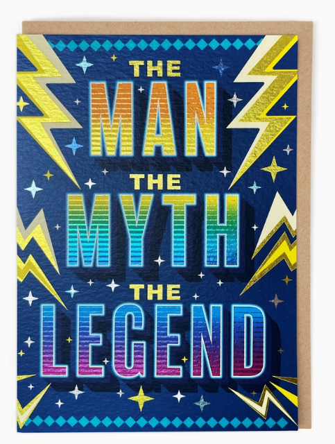 The Man The Myth Greetings Card