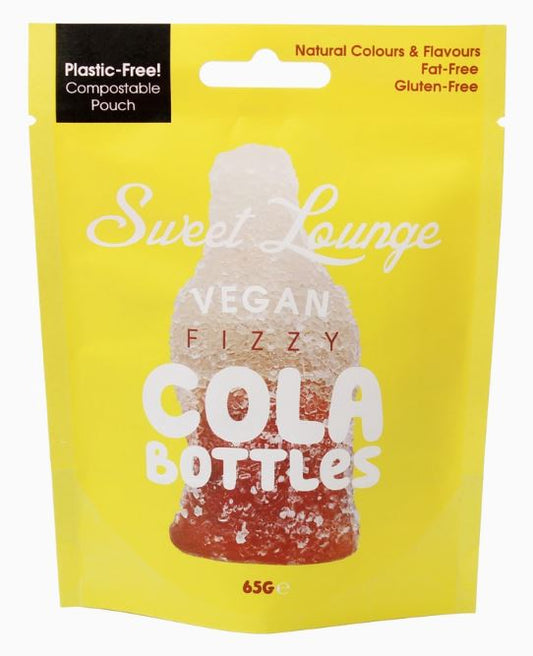 Vegan Fizzy Cola Bottles (Plastic-free) 65g