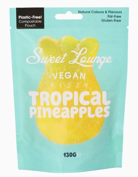 Vegan Fizzy Tropical Pineapples (Plastic-Free) 130g