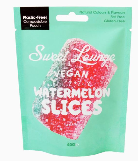 Vegan Fizzy Watermelon Slices (Plastic-free) 65g