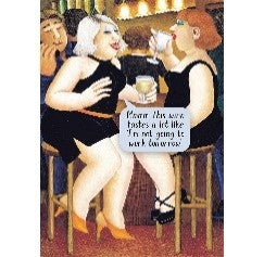 Beryl Cook Wine Time Whisper Greetings Card