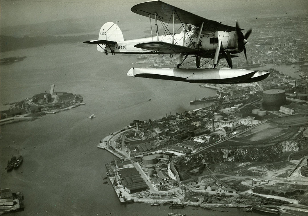 Aeroplane over Plymouth Sound, Print