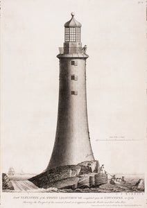 Eddystone Lighthouse (South Elevation) in 1759