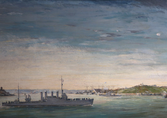 American Destroyers arrive at Plymouth, Print