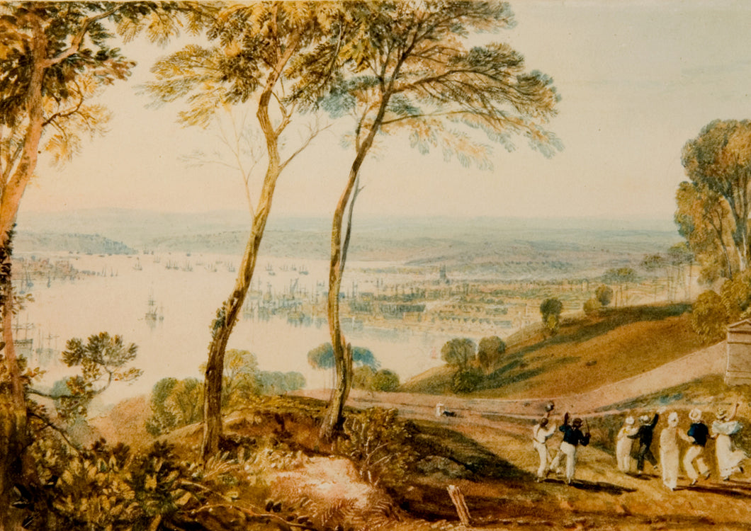 View of Plymouth Dock from Mount Edgcumbe, 1814, Print