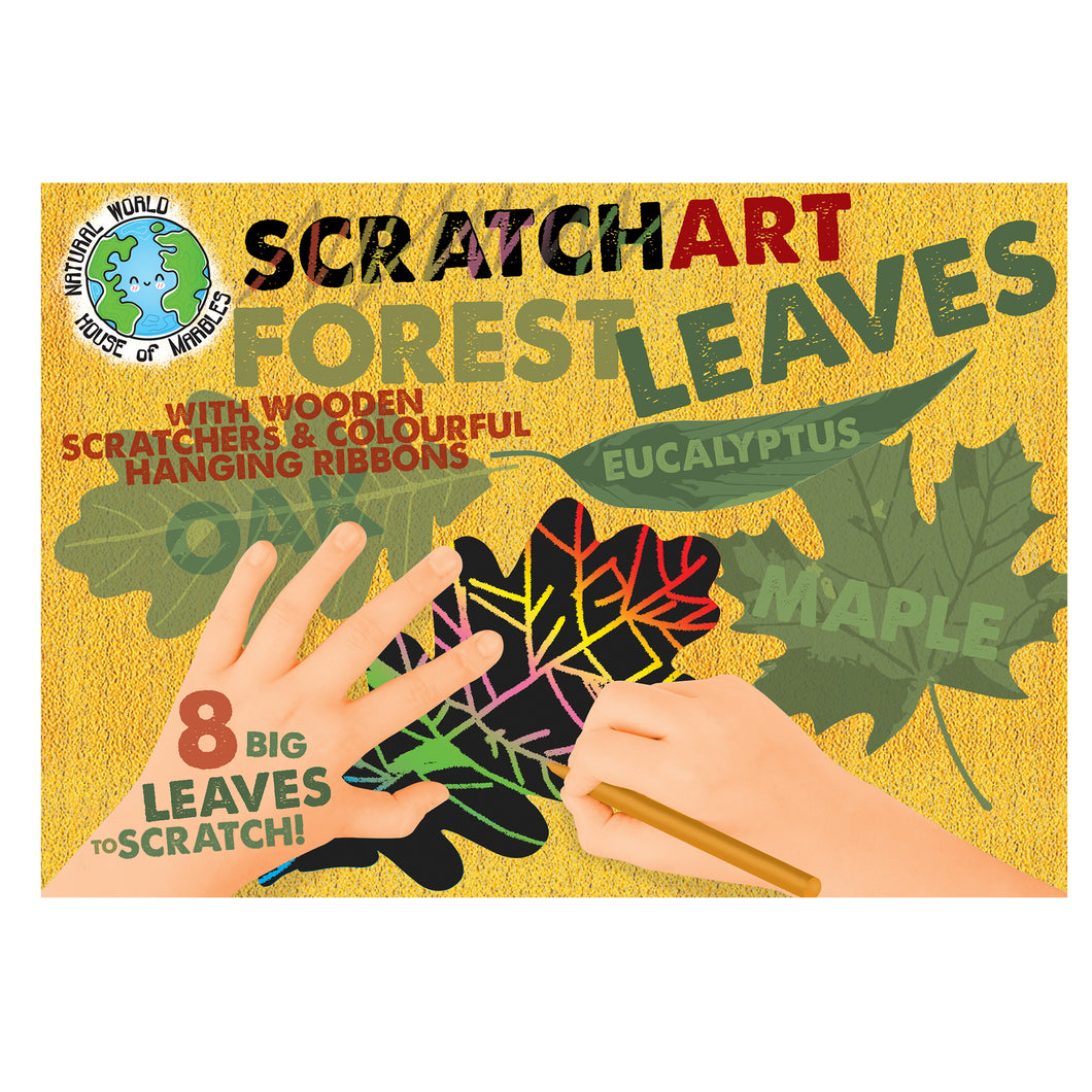 Scratch Art Forest Leaves