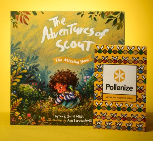 The Adventures of Scout: The Missing Bees & Wildflower Seed Packet Bundle   